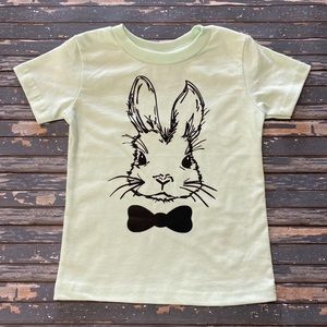 Mint Green Bunny with Bow Tie Tee